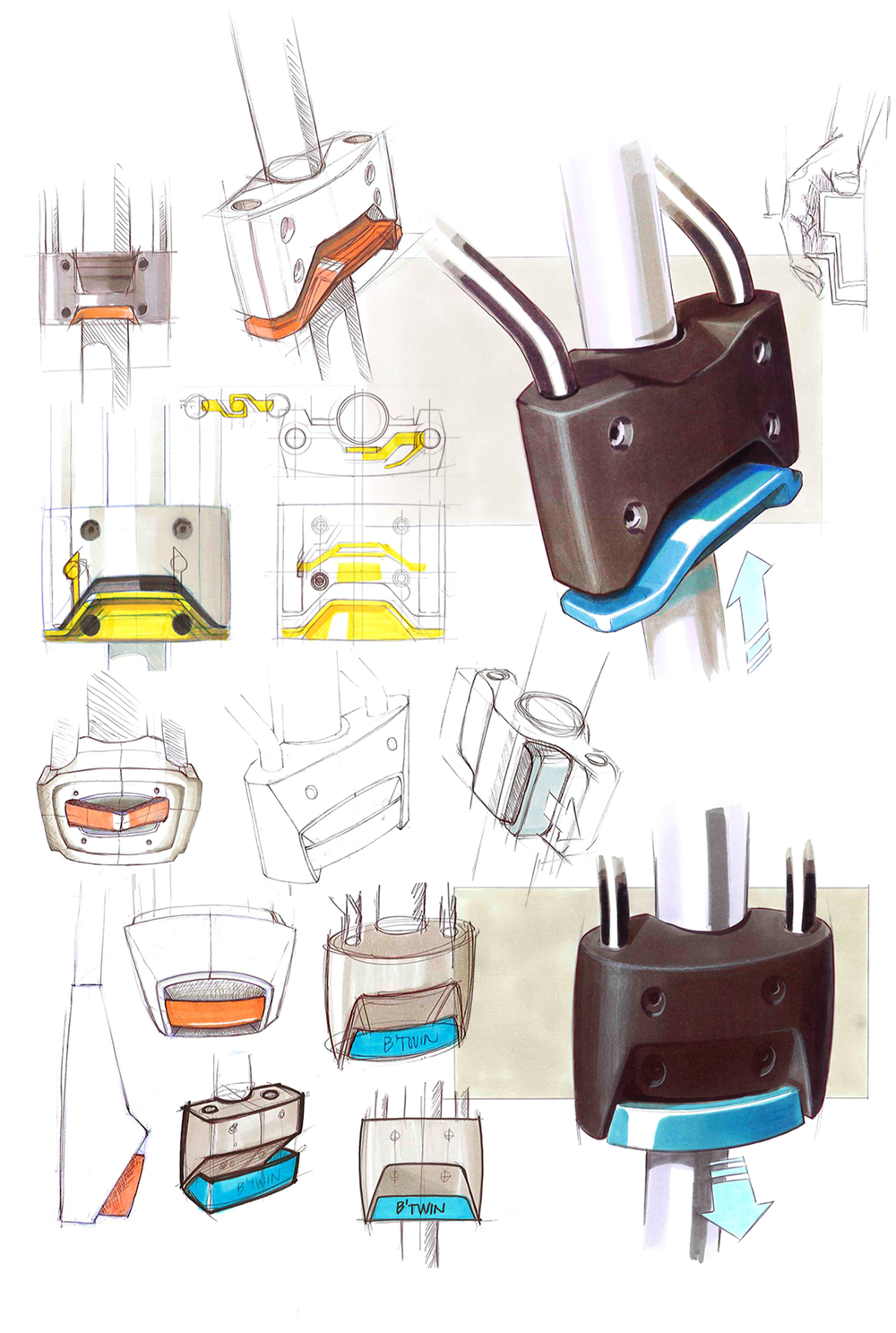 sketches-sistema-fixação-NUT-baby-saet-decathlon